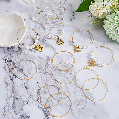 40Pcs Brass Hoop Earrings Findings&nbsp;KK-DC0001-11