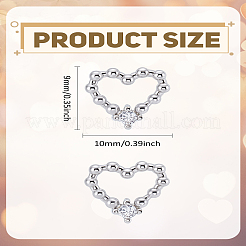 1Pair Brass Rhinestone Stud Earrings&nbsp;EJEW-LP0003-86P