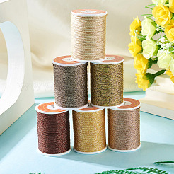 6Rolls 6 Colors Polyester Metallic Thread&nbsp;OCOR-TA0002-82B
