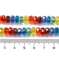 Electroplate & Gradient Color Glass Beads Strands&nbsp;LAMP-M023-01
