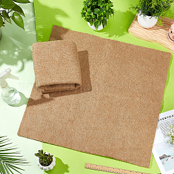 Square Jute Fabric&nbsp;DIY-WH0308-873