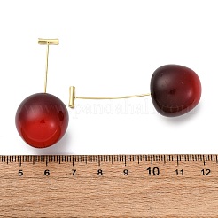 Brass Round Stud Earrings&nbsp;EJEW-D325-01G-01