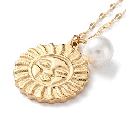 Golden 304 Stainless Steel Pendant Necklace&nbsp;SA1727-2