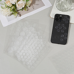 8Pcs 2 Styles PEVA Rubber Anti-Slip Hexagonal Phone Grip Tape Stickers for Phones&nbsp;AJEW-SP0002-64B-01