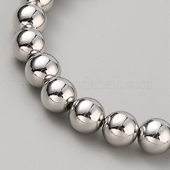 CCB Plastic Round Beaded Strech Bracelet&nbsp;BJEW-WH0023-03D-P