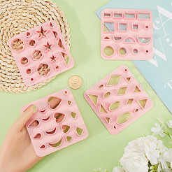 4Pcs 4 Styles Star Rhombus Heart ABS Plastic Clay Cutters&nbsp;DIY-GF0009-44