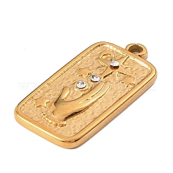 304 Stainless Steel with Crystal Rhinestone Pendants&nbsp;SA-B002-01G