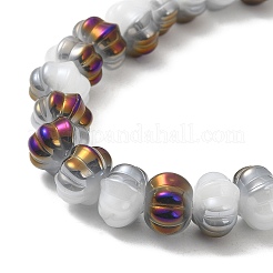 Rainbow Plated Electroplate Glass Beads&nbsp;GLAA-G106-02A-HP02