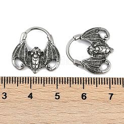 Bat 316 Surgical Stainless Steel Hoop Earrings&nbsp;EJEW-G416-31AS