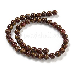 Synthetic Gold Clinquant Stone Beads Strands&nbsp;G-P549-A01-01C