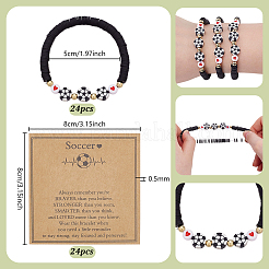 Handmade Polymer Clay Bead Stretch Bracelets&nbsp;BJEW-PH02038