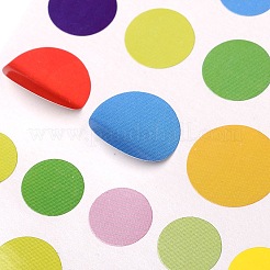 Flat Round DIY Paper Picture Stickers&nbsp;AJEW-L053-01