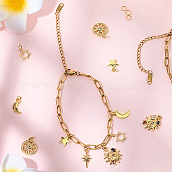 DIY Starry Sky Themed Charm Bracelet Making Kits&nbsp;DIY-BBC0002-76