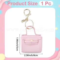 1Pc PU Leather Bag Keychains&nbsp;KEYC-CL0001-40A