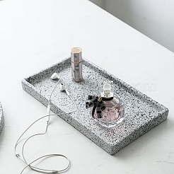 Rectangle Porcelain Flat Round Jewelry Plate&nbsp;DJEW-I015-02