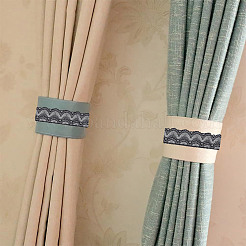 Nylon Embroidery Fan Ribbon&nbsp;OCOR-WH0078-181