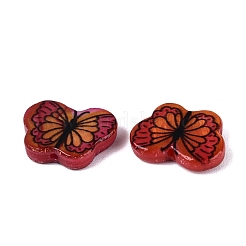 Printed Natural Freshwater Shell Beads&nbsp;SHEL-Q029-11B