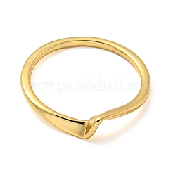 Rack Plating Brass Plain Band Rings for Women&nbsp;RJEW-C081-03G