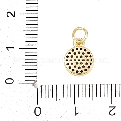 Brass Micro Pave Cubic Zirconia Charms&nbsp;KK-F938-08G