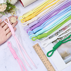 12Pcs 12 Colors Nylon Rope Pendant Decorations&nbsp;HJEW-CP0001-47B