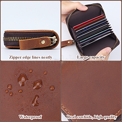 Rectangle Leather Credit Card Wallets for Women Men&nbsp;AJEW-WH20001-31A