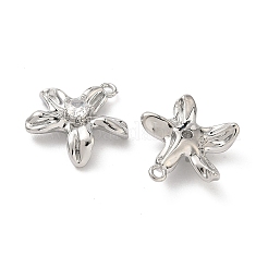 Brass Micro Pave Cubic Zirconia Pendants&nbsp;KK-L260-10P