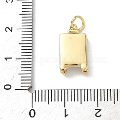 Brass Enamel Pendants&nbsp;KK-B155-18G-01