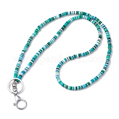 Handmade Polymer Clay ID Card Neck Strap Card Holder&nbsp;HJEW-JM02510