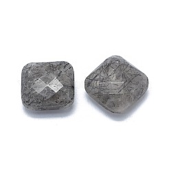 Natural Tourmalinated Quartz/Black Rutilated Quartz Cabochons&nbsp;G-L514-013