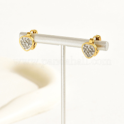 Elegant Vintage Style Heart 201 Stainless Steel Hoop Earrings&nbsp;FS6217