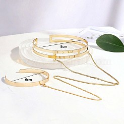 Alloy Chain Cuff Bangles&nbsp;FS-WGDB032-01