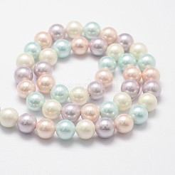 Shell Pearl Bead Strands&nbsp;X-BSHE-L017-10