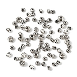 370Pcs 6 Style Tibetan Style Spacer Beads&nbsp;TIBE-YW0001-75