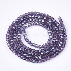 Electroplate Glass Beads Strands&nbsp;EGLA-T013-04E
