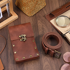 Woman's PU Leather Outdoors Cell phone Waist Bag&nbsp;AJEW-WH0504-39A