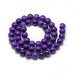 Synthetic Ocean White Jade Beads Strands&nbsp;G-S254-6mm-B03