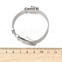 304 Stainless Steel Watch Band Chain Bracelets for Women Men&nbsp;BJEW-P386-09P-J