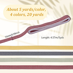 20 Yards 4 Colors Polyester Ribbon&nbsp;OCOR-GA0002-41