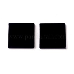 Natural Dyed & Heated Black Agate Cabochons&nbsp;G-O176-03F