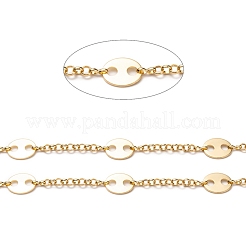 Brass Rolo Chains & Coffee Bean Chain&nbsp;CHC-I036-42G
