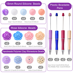 DIY Plastic Beadable Pens Making Kits&nbsp;DIY-YW0012-38