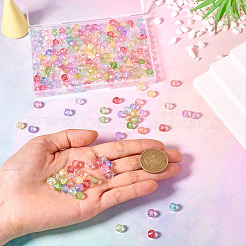 250Pcs 10 Colors Transparent Glass Beads&nbsp;GLAA-TA0002-86