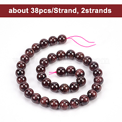 Natural Garnet Beads Strands&nbsp;G-OC0001-25-10mm
