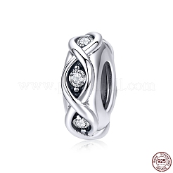 925 Sterling Silver European Beads&nbsp;HJEW-FF0012-14