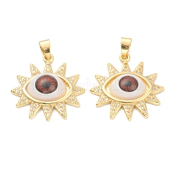 Brass Zirconia Pendants&nbsp;ZIRC-J025-77G