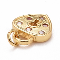 Rack Plating Brass Colorful Cubic Zirconia Pendants&nbsp;KK-M229-19G