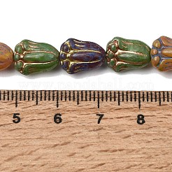 Painted Glass Beads Strands&nbsp;GLAA-Z021-16