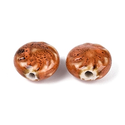 Windmill Spiral Pattern Vintage Handmade Porcelain Beads&nbsp;PORC-N013-19-02