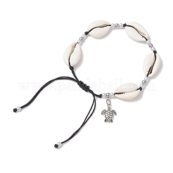 Alloy Turtle Charm Bracelets&nbsp;BJEW-JB11758-07