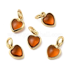 Brass Pave Cubic Zirconia Pendants&nbsp;KK-Z137-21G